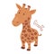 Giraffe . Child fun icon.