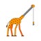 Giraffe crane. Long neck tower. Animal Lift cargo