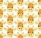 Giraffe cute seamless vector pattern