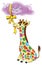 Giraffe drawing humor funny colorful