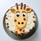 Giraffe Face Cake: Photorealistic Rendering With Comic Cartoon Style