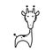 Giraffe icon. Vector illustration decorative design
