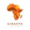 giraffe logo with slogan template