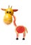 Giraffe made of citrus fruits