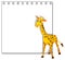 Giraffe on note template