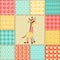 Giraffe patchwork pattern