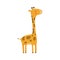 Giraffe Realistic Childish Illustration