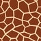 Giraffe seamless pattern. Brown giraffe spots. Popular texture.