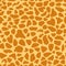 Giraffe skin texture, seamless pattern, repeating the orange and yellow spots, background, Safari, zoo, jungle. Vector.