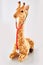 Giraffe stuffed toy listening to a stethoscope
