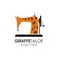 Giraffe tailor logo design