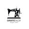 Giraffe tailor logo design.