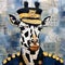 Giraffe In Uniform: A Citypunk Artwork Inspired By Victoria Poyser