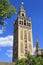 The Giralda, bell tower of the Cathedral of Seville in Seville, Spain