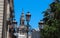 The Giralda, the bell tower of the Cathedral of Seville and traditional lamp post in the foregrond, Seville, Spain