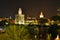 Giralda and Tower of Gold at night, Seville, Spain