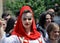 Girl in albanian traditional costume, Prizren