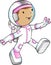 Girl Astronaut Vector