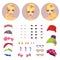 Girl Avatars Constructor And Accessories