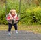 Girl. Baby. Smile. Park. Cute. Swing