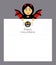 The girl bat vampire is holding a notepad sheet for the entries. Spider, inscription happy Halloween.Modern flat design.