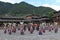 Girl and boy dancing with Miao clothing in Miao Village of guizhou province