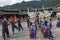 Girl and boy with Miao clothing in Miao Village of guizhou province