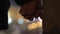 Girl and boy standing close with interlocked fingers, first date, true love