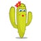 Girl cactus character.