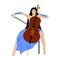 Girl and cello