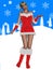 girl with christmas dress