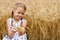 Girl in cornfield