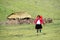 Girl in the countryside in Peru