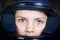 Girl in Crash Helmet