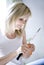 Girl Cutting Carrot