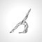 Girl doing yoga. Poses and asana. Vector illustration eps10