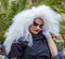 A girl dressed as a drag queen nun at the Christopher Street Day CSD in Munich, Germany.