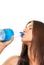 Girl drinking mineral water