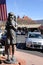 Girl Eating Ice Cream and American flag, Sedona, Arizona