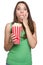 Girl Eating Popcorn