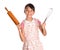 Girl, Egg Beater And Rolling Pin I