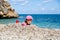 Girl enjoying free time on the beach