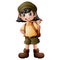 Girl explorer with scout uniform