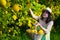 girl farming lemons