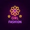 Girl Fashion Neon Sign