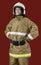 Girl in fireman uniform