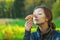 Girl with fly agaric