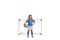 GIrl in a football jersey posing with ball under arm in front of a mini goal
