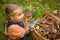 Girl with fungi