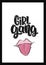 Girl gang lettering